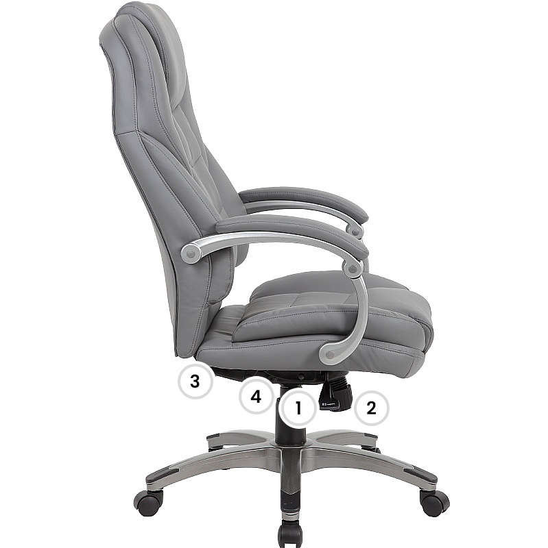 Motion Synchronous High Back Bonded Leather Office Chair