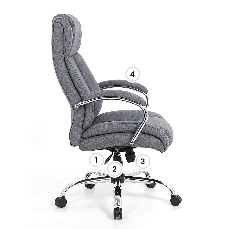 Alpha XL Bariatric 35 Stone 24 Hour Fabric Manager Chair